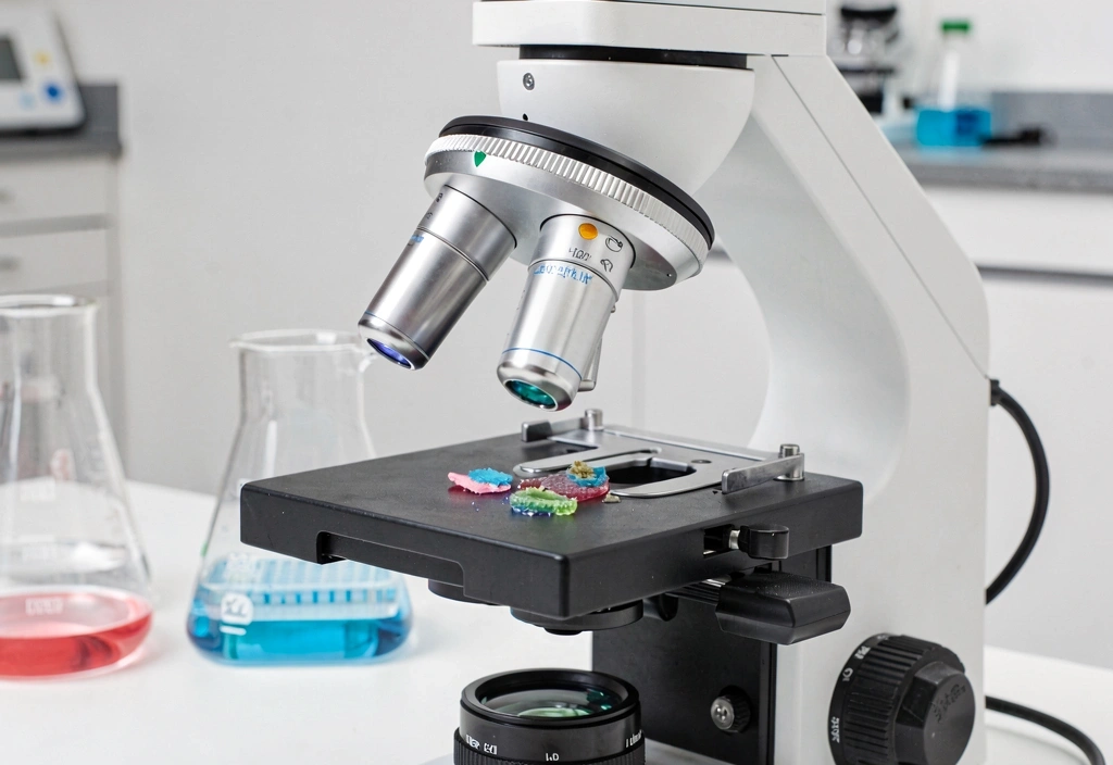 Analyse microscopique en laboratoire